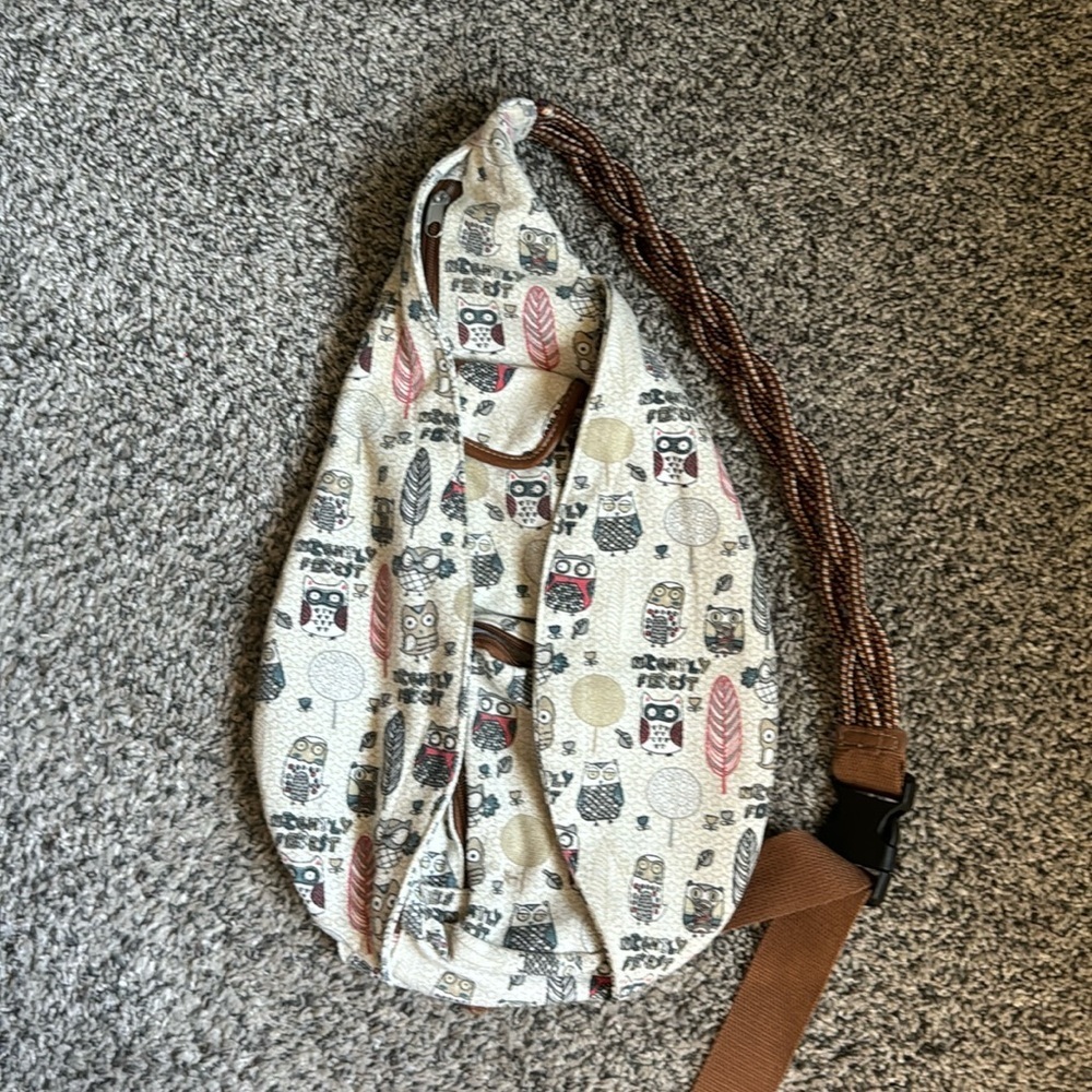 Owl Pattern Crossbody Sling Bag